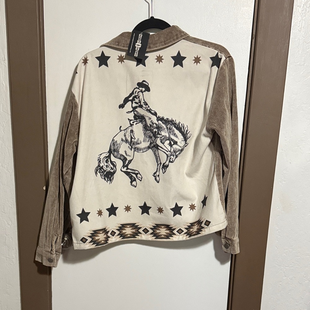Western Cowboy Jacket with Star Design